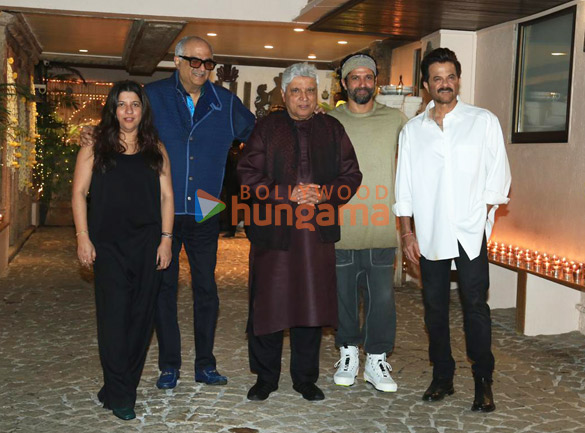 Photos: Celebs attend Javed Akhtar’s birthday bash at Anil Kapoor’s house in Juhu