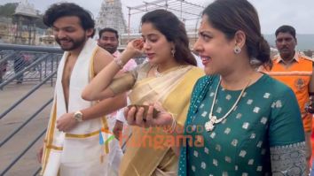 Photos: Janhvi Kapoor seeks blessings at Tirumala with Shikhar Pahariya