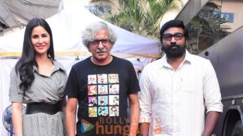 Photos: Katrina Kaif, Vijay Sethupathi and Sriram Raghavan snapped at Mehboob Studio as they promote their film Merry Christmas