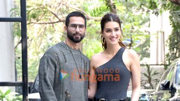 Photos: Shahid Kapoor and Kriti Sanon snapped promoting Teri Baaton Mein Aisa Uljha Jiya at Maddock Films’ office