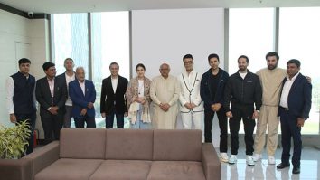 Ranbir Kapoor, Sara Ali Khan, Kartik Aaryan, Karan Johar, Ayushmann Khurrana pose with Gujarat Chief Minister Bhupendra Patel, see photos