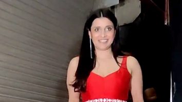 Mannara Chopra twirls around in a beautiful red outfit