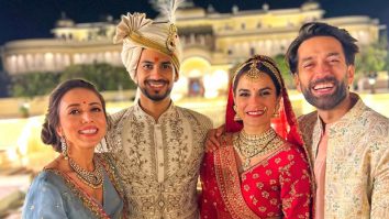 Nakuul Mehta shares photos from the intimate wedding of actress Kashmira Irani and Pilot Akshat Saxena; see pics