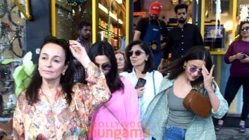 Photos: Alia Bhatt, Neetu Kapoor, Shaheen Bhatt, and Soni Razdan snapped outside a cafe in Bandra