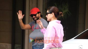 Kareena Kapoor Khan, Saif Ali Khan and Neetu Singh snapped at Randhir Kapoor’s residence in Mumbai