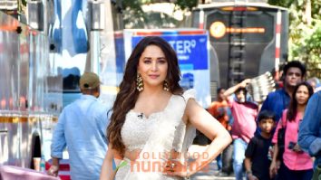 Photos: Madhuri Dixit, Suniel Shetty and Abhishek Kumar snapped on the sets of Dance Deewane