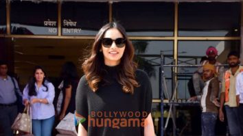 Photos: Manushi Chhillar and Manish Malhotra snapped at Jamnagar airport