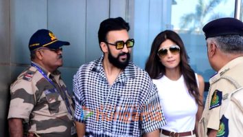 Photos: Shilpa Shetty Shetty, Raj Kundra and others snapped at Goa airport