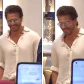 Shah Rukh Khan is all smiles as he arrives at an exhibition in Doha ahead of Jordan vs Qatar AFC Asian Cup finals, videos go viral