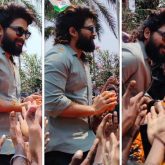 Massive crowd welcomes Allu Arjun to Vizag for Pushpa 2 shoot