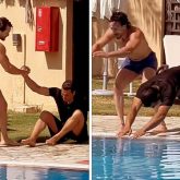 Bade Miyan Chote Miyan Tiger Shroff pranks Akshay Kumar in swimming race “Hisaab barabar bade”