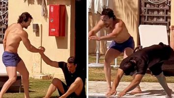 Bade Miyan Chote Miyan: Tiger Shroff pranks Akshay Kumar in swimming race: “Hisaab barabar bade”