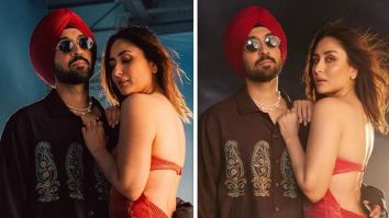 Diljit Dosanjh raises hotness quotient as he poses with Kareena Kapoor Khan from Crew music video shoot: “Tera ni mai LOVER”