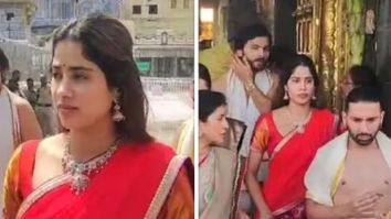 Janhvi Kapoor offers prayers at Tirumala temple with rumoured boyfriend Shikhar Pahariya and close friend Orhan Awatramani aka Orry on her birthday, videos go viral