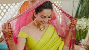 Kriti Kharbanda shares a heartfelt note as she adorns ‘nani maa ka haar’ and ‘maa ka shaadi ka dupatta’ during her Chooda ceremony