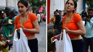 Sara Ali Khan distributes food to underprivileged; requests paps to not shoot