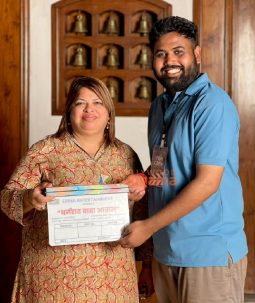 On The Sets Of The Movie Dharamraobaba Atram