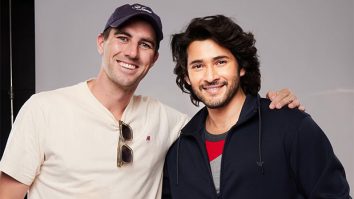 Mahesh Babu meets Sunrisers Hyderabad captain Pat Cummins at an ad shoot