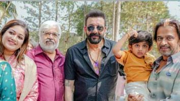 Sanjay Dutt attends naming ceremony of Dhruva Sarja and Prerna Shankar’s second baby