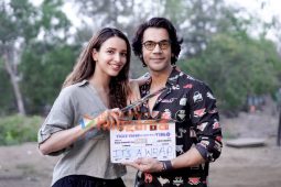 On the sets of Vicky Vidya Ka Woh Wala Video