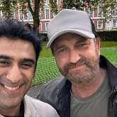 Amit Sadh meets Gerard Butler in London; calls it a Fanboy moment