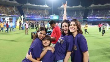 Ananya Panday shares photo with BFFs Suhana Khan, Shanaya Kapoor, and birthday boy AbRam Khan post KKR win at IPL