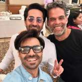 Aparshakti Khurana posts a selfie with Ayushmann Khurrana and Vikramaditya Motwane
