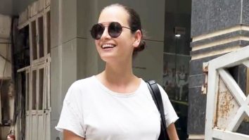 Dia Mirza chits chats with paps as she gets clicked in the city