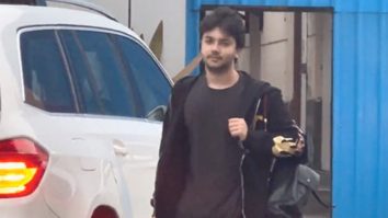 Nirvaan Khan waves at paps in his uber cool hoodie as he gets clicked