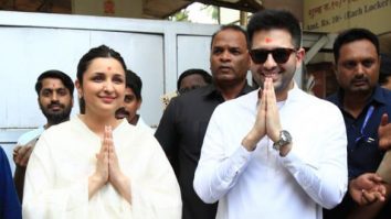 Photos: Parineeti Chopra and Raghav Chadha snapped at Siddhivinayak Temple in Mumbai