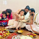 Rishab Shetty seeks blessings at Divya Kshetra Hariharapura temple with family, see pics