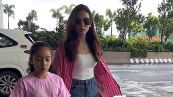 Mira Rajput gets clicked with Misha & Zain as they carry their own luggage