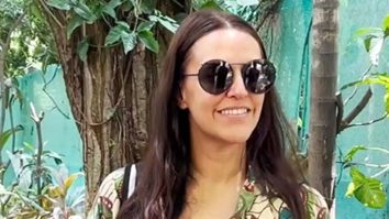Neha Dhupia greets paps as she gets clicked in a comfy casual look
