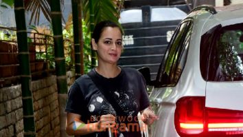 Photos: Dia Mirza snapped outside a salon in Bandra