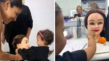 Priyanka Chopra Jonas shares adorable photos of daughter Malti playing with mannequins in the vanity van