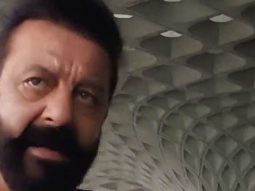 Sanjay Dutt waves at paps as he rocks a floral print shirt at the airport