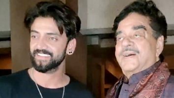 Shatrughan Sinha & Zaheer Iqbal pose together for paps as they get clicked