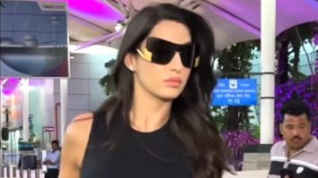 Airport look on point! Nora Fatehi smiles for paps