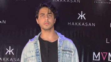Aryan Khan poses for paps in his denim look