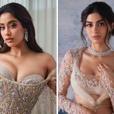 Janhvi Kapoor bedazzles in crystal corset, mermaid skirt and draped wings; Khushi Kapoor shines in sequin floral lehenga from Tarun Tahiliani upcoming bridal couture collection 2024