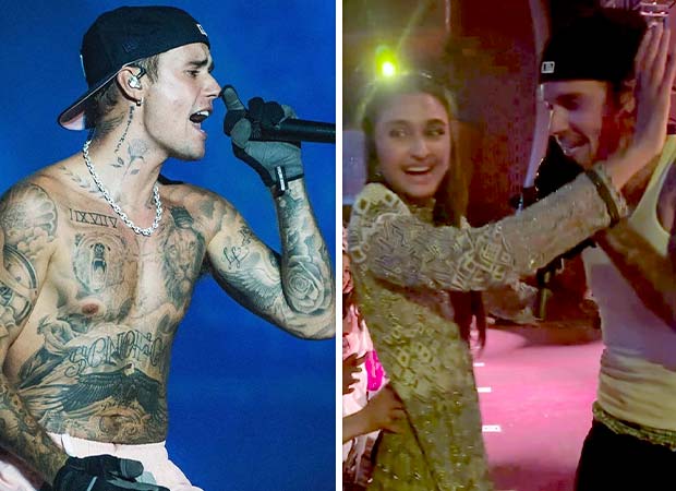 Justin Bieber puts up a rocking performance at Anant Ambani’s sangeet; Alaviaa Jaaferi gives a tight hug to the pop-singer on stage