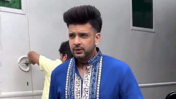 Karan Kundrra looks dapper in a blue kurta at Laughter Chefs set