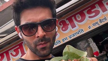 Kartik Aaryan shares some fun photos of him enjoying ‘chaat-ing’ in Madhya Pradesh; see pics