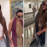 Kim Kardashian and Khloe Kardashian receive warm welcome with teeka, traditional music in Mumbai ahead of Anant Ambani-Radhika Merchant wedding, watch videos