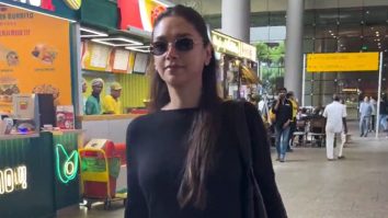 That walk of confidence! Aditi Rao Hydari in all black at the airport