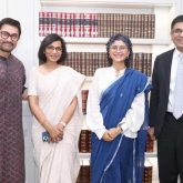 Aamir Khan and Kiran Rao pose with CJI DY Chandrachud as Laapataa Ladies screens in Supreme Court: "I am over the moon!"