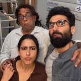 Aditya Roy Kapur, Sara Ali Khan and Anurag Basu pull up goofy faces in Metro In Dino set pictures “Madness mein hum teeno”