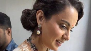 Kangana Ranaut looks the prettiest dressed in a saree
