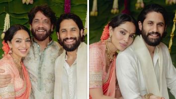 Nagarjuna announces engagement of Naga Chaitanya and Sobhita Dhulipala with photos: “We are overjoyed to welcome her into our family”