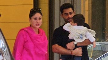 Paps capture a glimpse of Kareena Kapoor Khan in her beautiful pink salwar